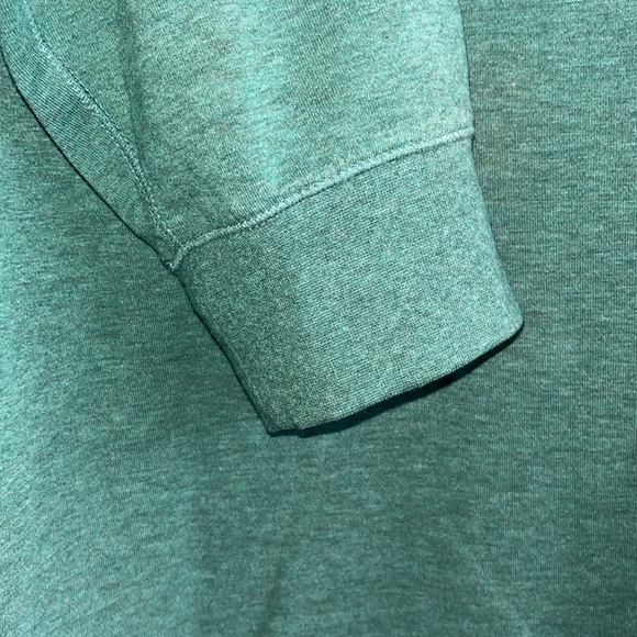 VEUC-LIKE NEW ~ Polo 1/4 Zip Pullover Men’s Medium Green (Jersey Polo SOFT!) - Picture 5 of 10